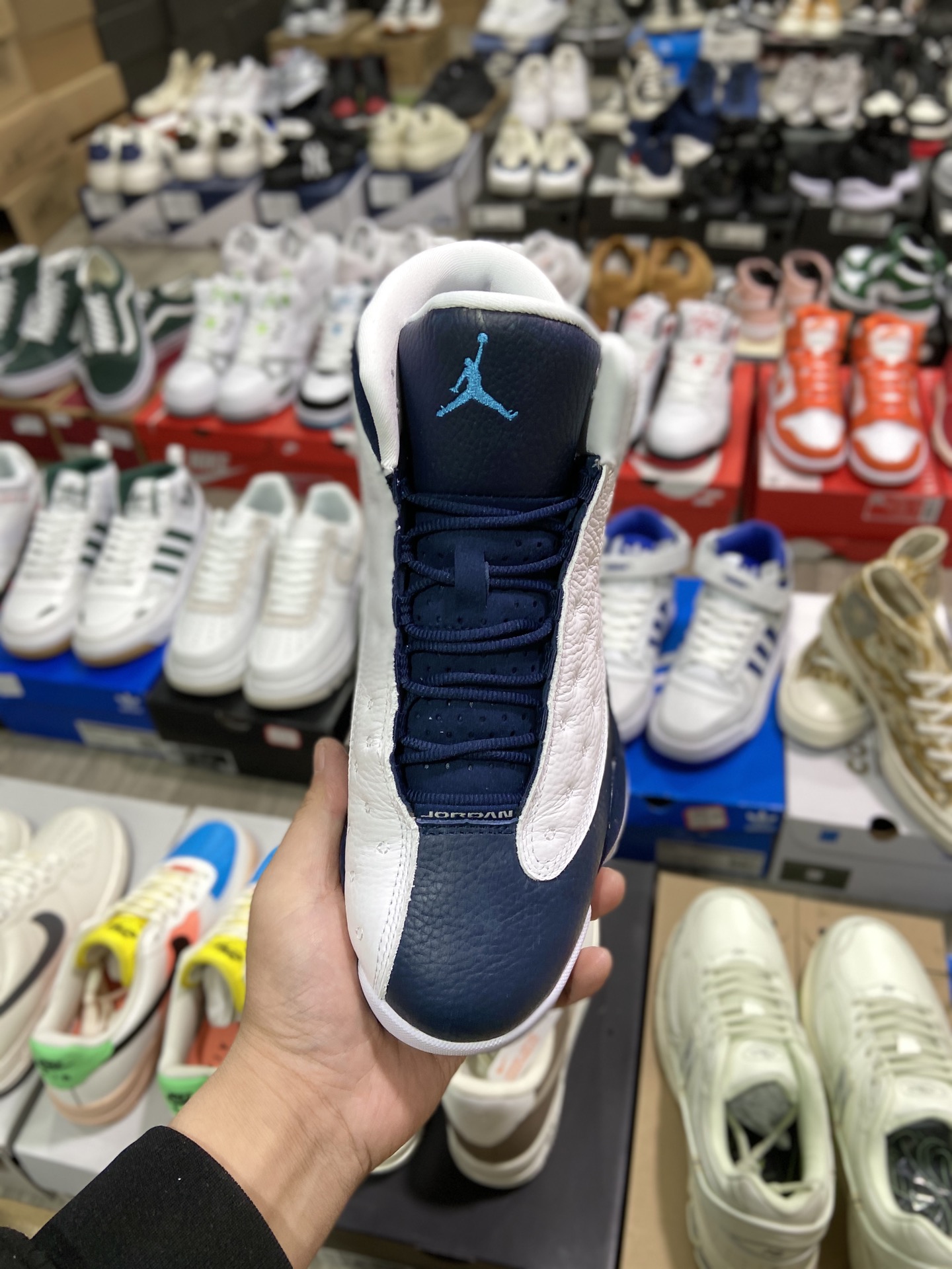 420纯原 乔丹Air Jordan AJ13 Retro‘’Lakers‘’ 黑曜石414571-144