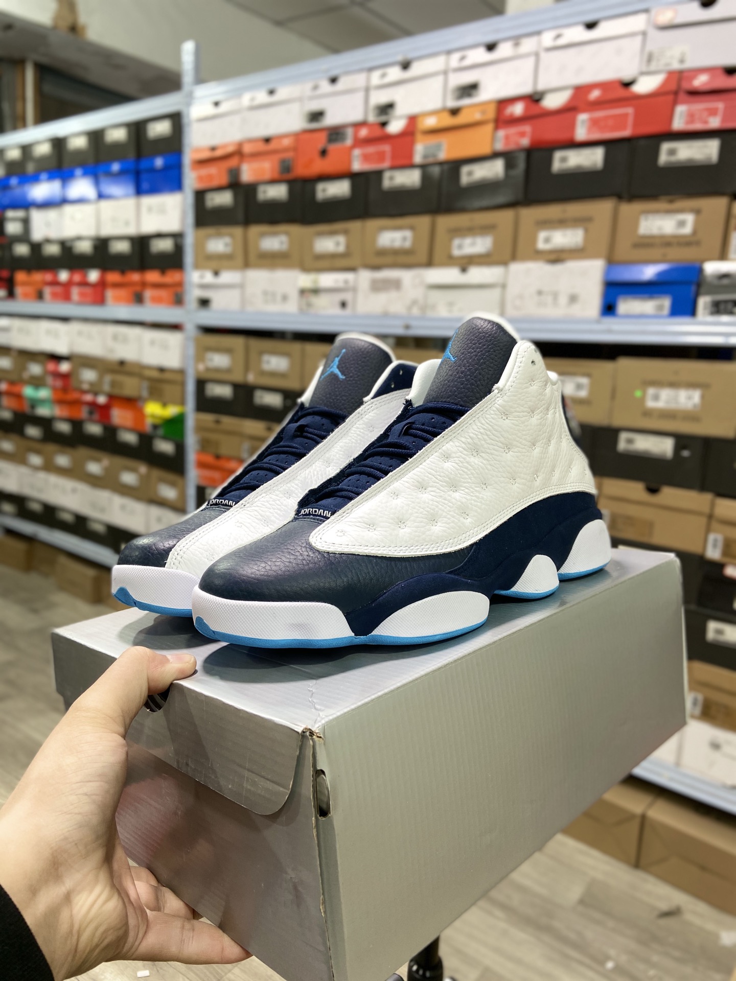 420纯原 乔丹Air Jordan AJ13 Retro‘’Lakers‘’ 黑曜石414571-144