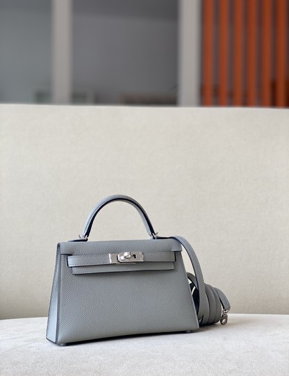 Hermes Kelly Handbags Crossbody & Shoulder Bags Calfskin Cowhide Epsom Mini