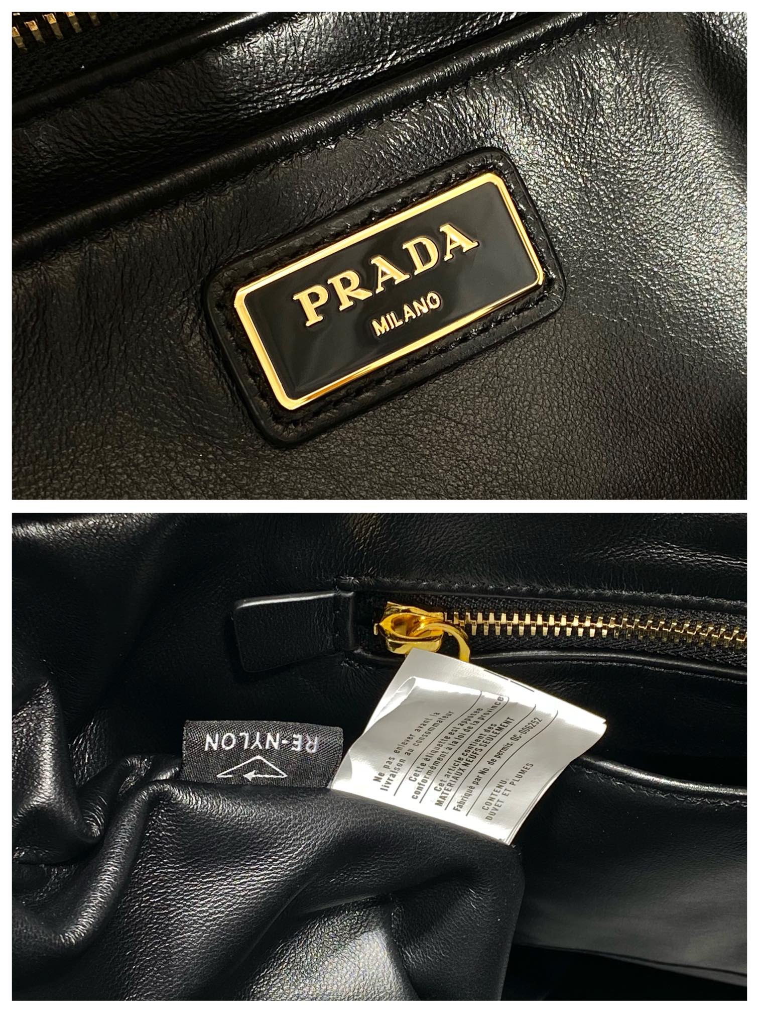 PRADA普拉达纯手工菱格新款托特包1BG411