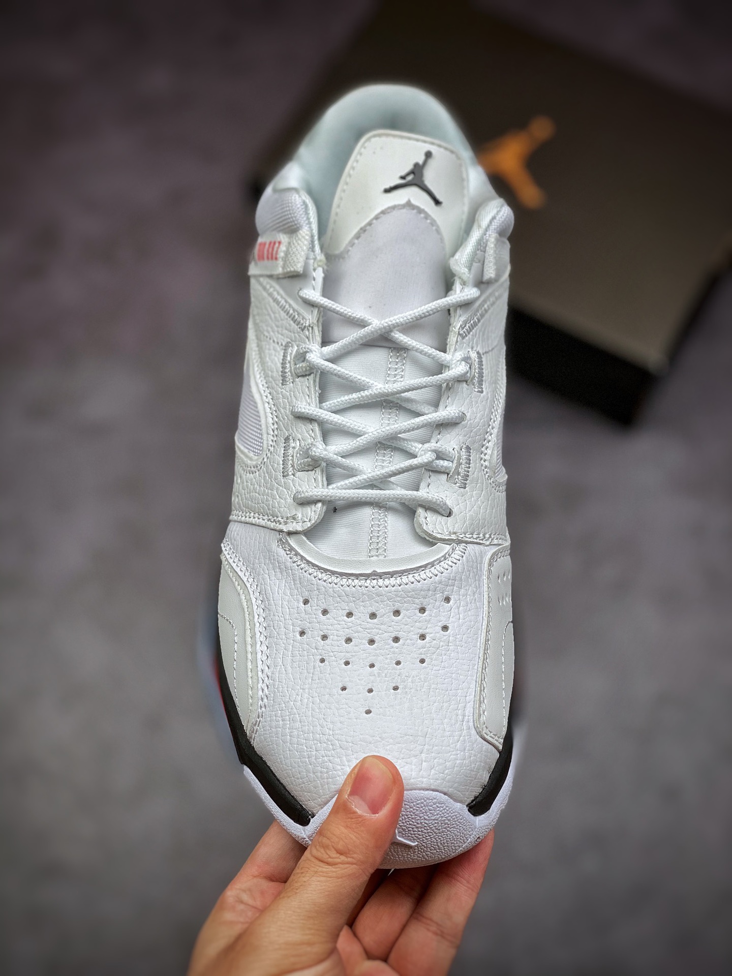 200 Nike Air Max Jordan Point Lane“白红” 多款缝合低帮休闲运动气垫篮球鞋 654724-116