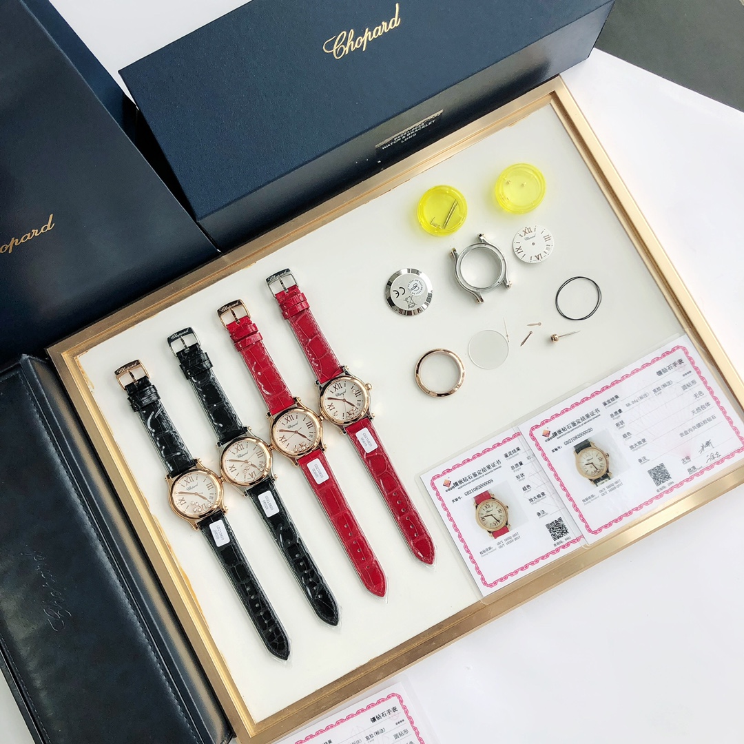 Chopard 36 tamaño modelo diamante real cuero de cocodrilo con aroma de perfume Hermès importado