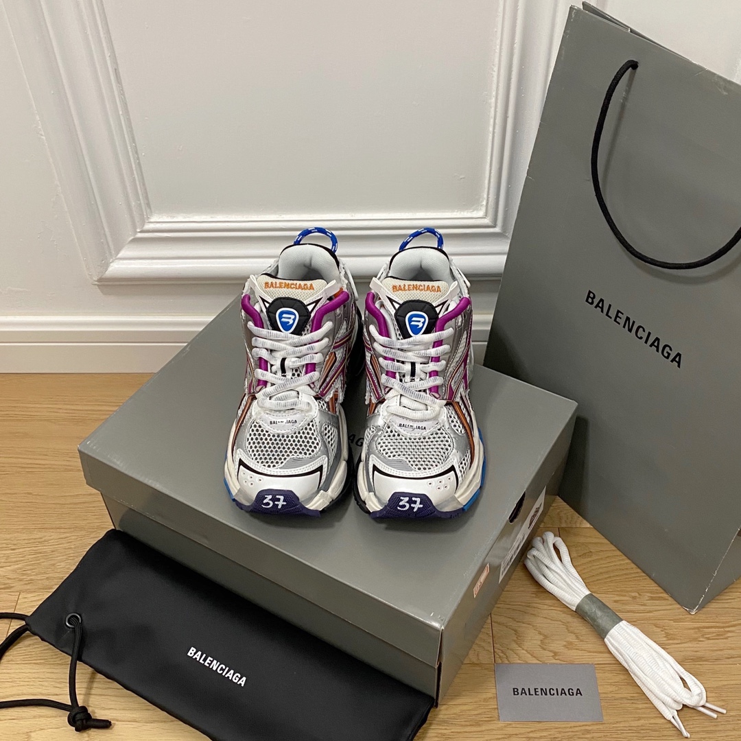 Colorido BALENCIAGA · Balenciaga 2021ss nuevo Runner séptima generación 7.0 zapatillas retro desgastadas zapatos para p…