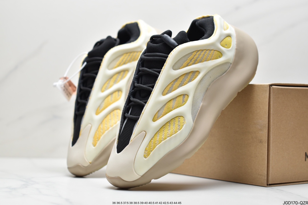 Adidas Yeezy 700 V3 Coconut Retro Dad Shoes Series/Black and Yellow G54850