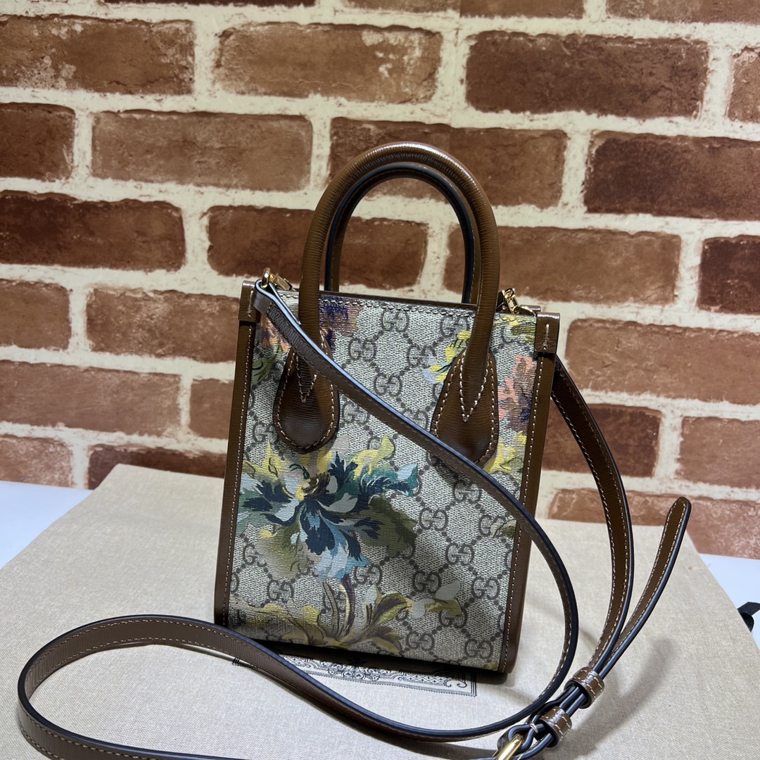 GUCCI古驰印花迷你托特包671623