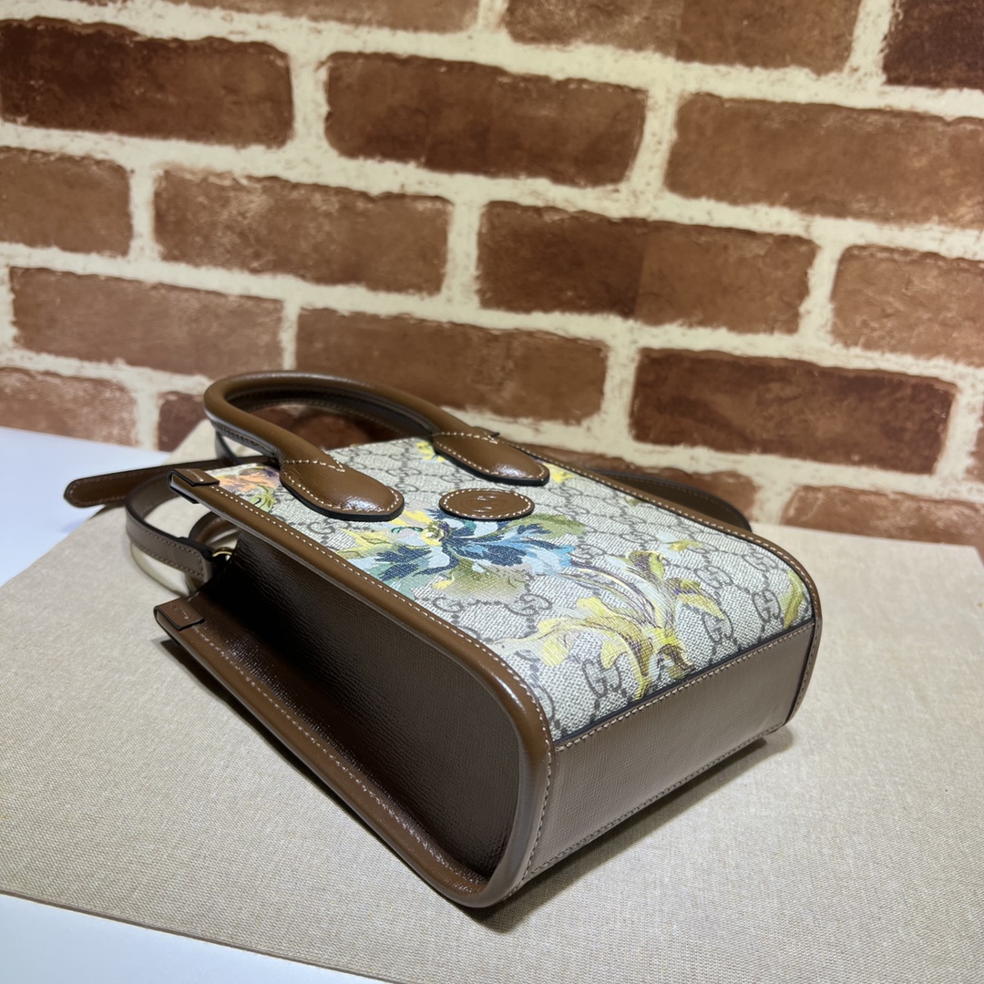 GUCCI古驰印花迷你托特包671623