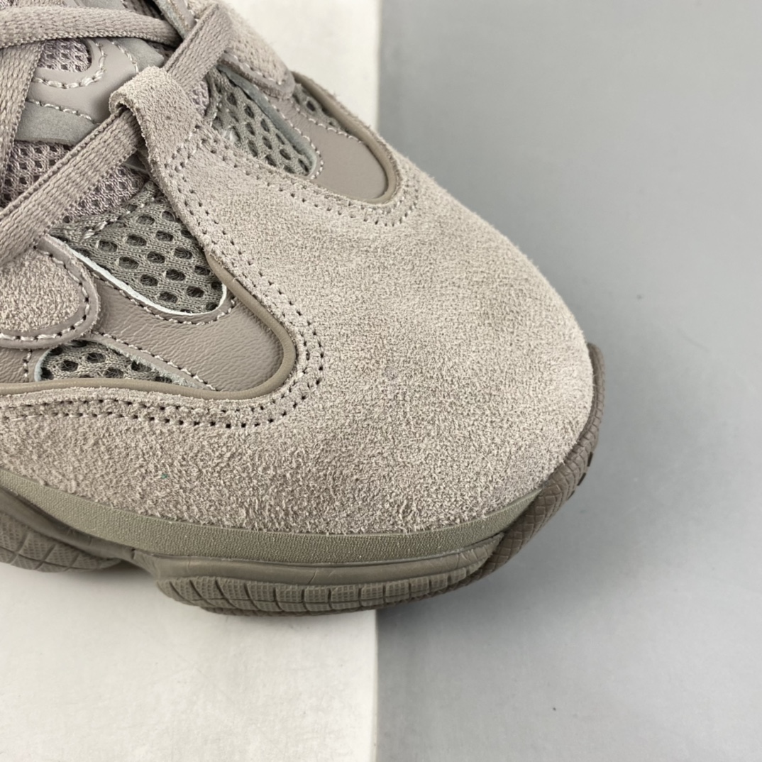 KANYE WEST x adidas Yeezy 500 ”Taupe Light” Retro Grandpa Style Thick Sole Casual Sports Jogging Shoes ”Gray Brown” GX3607