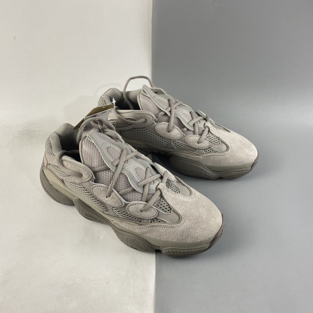 KANYE WEST x adidas Yeezy 500 ”Taupe Light” Retro Grandpa Style Thick Sole Casual Sports Jogging Shoes ”Gray Brown” GX3607