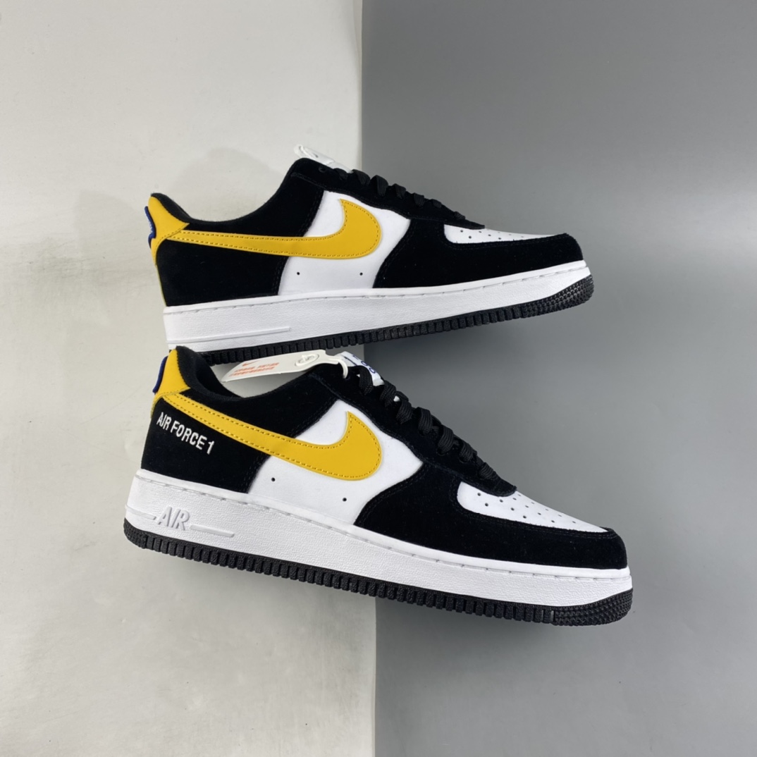 NIKE Air Force 1'07 Low Black and White Yellow Hook Air Force One Low Casual Sneakers DH7568-002-Top High Quatity Cheap Sneakers Fashion Clothing Clothes Bags handbags Shoes of all Brand wholesale With The best Quality And Beautiful Price from China Factory Chinese suppliers wholesaler seller NIKE Air Force 1'07 Low Black and White Yellow Hook Air Force One Low Casual Sneakers DH7568-002