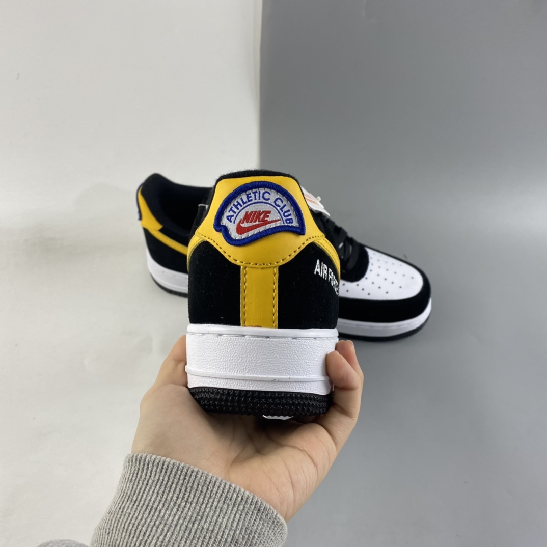 NIKE Air Force 1'07 Low Black and White Yellow Hook Air Force One Low Casual Sneakers DH7568-002-Top High Quatity Cheap Sneakers Fashion Clothing Clothes Bags handbags Shoes of all Brand wholesale With The best Quality And Beautiful Price from China Factory Chinese suppliers wholesaler seller NIKE Air Force 1'07 Low Black and White Yellow Hook Air Force One Low Casual Sneakers DH7568-002