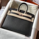 Hermes Birkin Bags Handbags Luxury Cheap Replica
 Black Silver Hardware Epsom