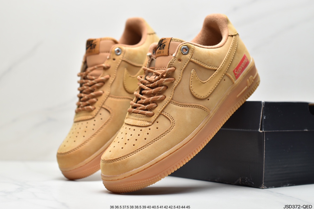 Nike Air Force 1 Low x Supreme Joint Wheat Air Force Low CJ9179-200-Top High Quatity Cheap Sneakers Fashion Clothing Clothes Bags handbags Shoes of all Brand wholesale With The best Quality And Beautiful Price from China Factory Chinese suppliers wholesaler seller Nike Air Force 1 Low x Supreme Joint Wheat Air Force Low CJ9179-200