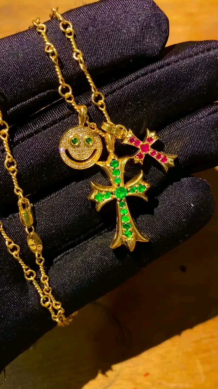 Gold-plated custom with diamond setting