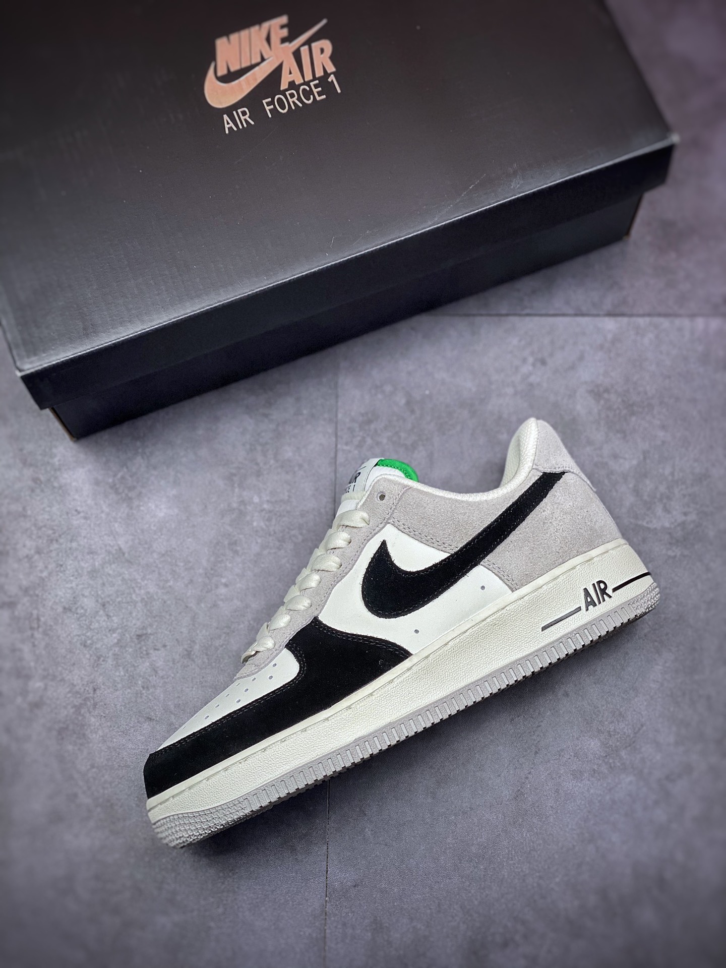 Nike Air Force 1 Low 07 Black Grey Chlorophyll DQ2396-026