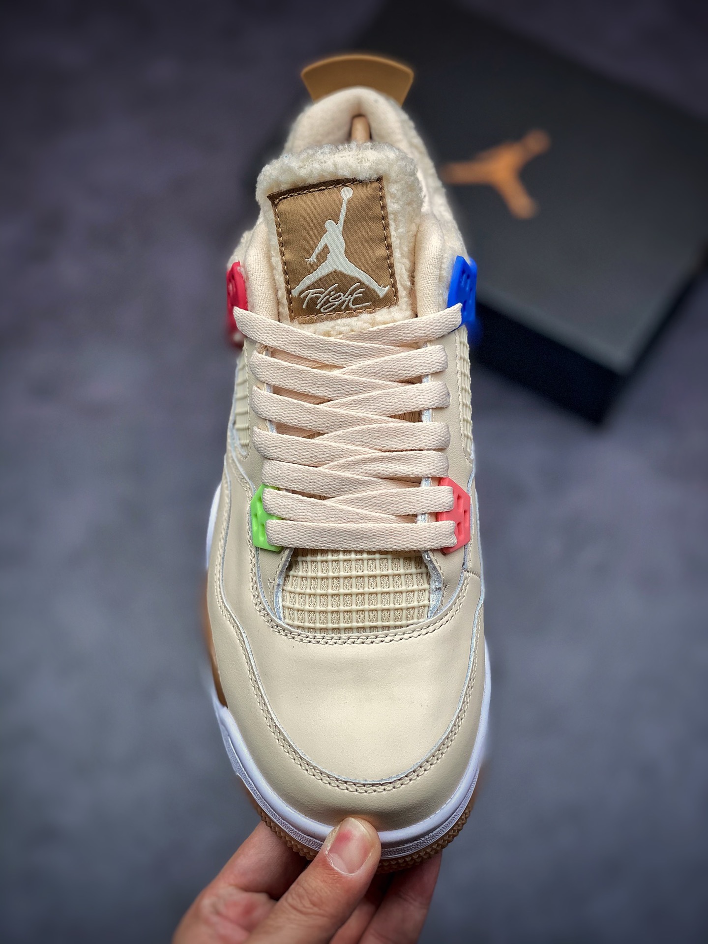 380 #纯原版本 Air Jordan 4 Retro 卡其色 羊绒AJ4 DH0572-264-莆田鞋,莆田鞋货源,高仿鞋,高仿鞋货源,安福档口,莆田高仿鞋,莆田鞋批发,高仿鞋批发,莆田高仿运动鞋,高仿运动鞋,莆田运动鞋 380 #纯原版本 Air Jordan 4 Retro 卡其色 羊绒AJ4 DH0572-264