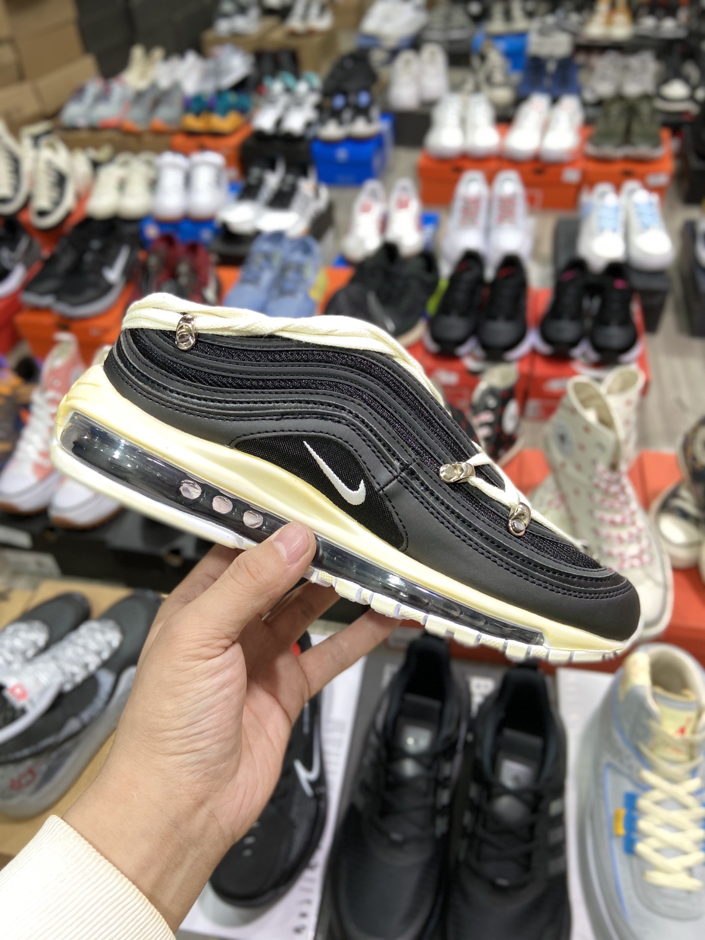 Nike Wmns Air Max 97 Retro Air Cushion Versatile Casual Sports Jogging Shoes 921826-001