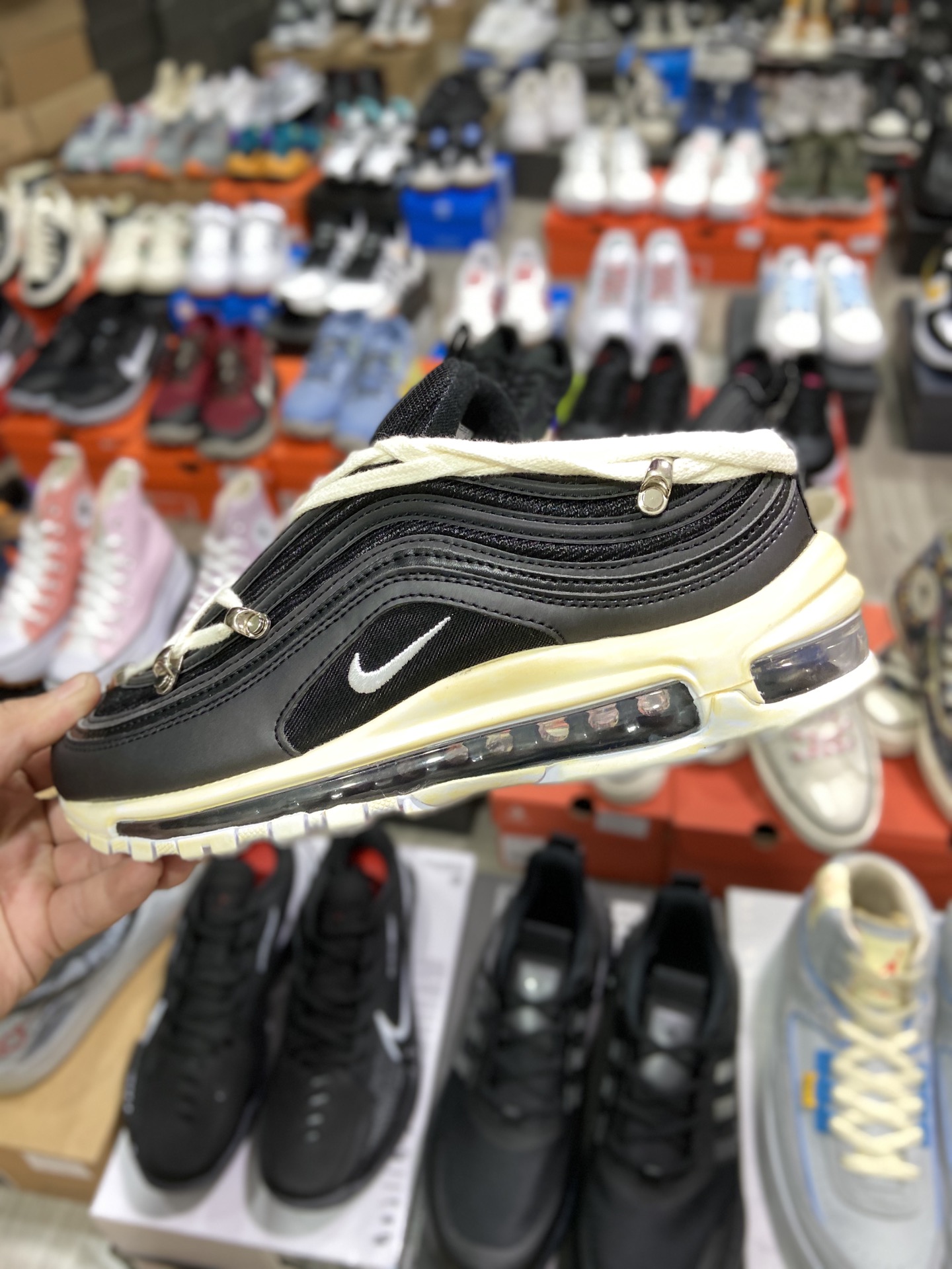 Nike Wmns Air Max 97 Retro Air Cushion Versatile Casual Sports Jogging Shoes 921826-001