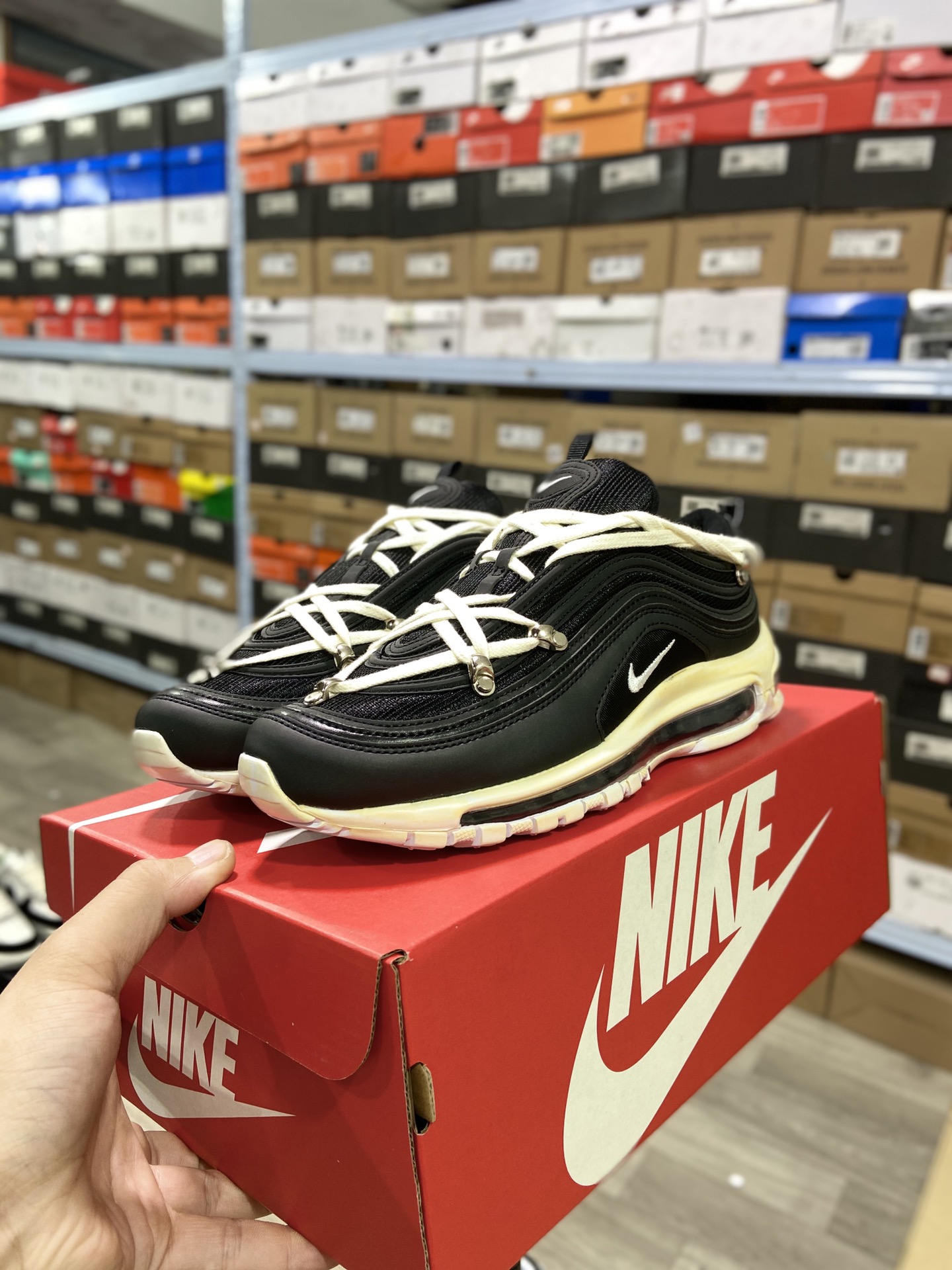 Nike Wmns Air Max 97 Retro Air Cushion Versatile Casual Sports Jogging Shoes 921826-001