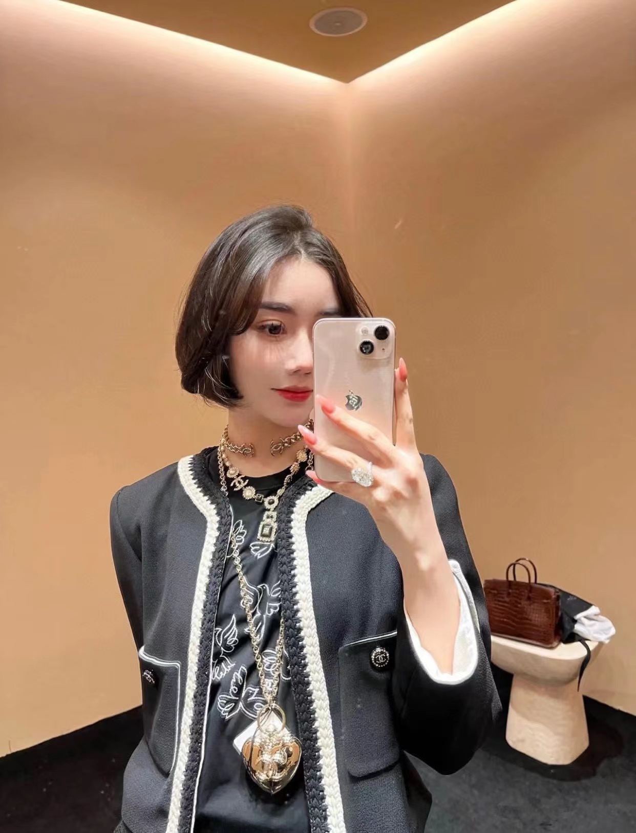 编号XXL0251
ch@nel金属链条开口项圈choker】
·超惊喜的设计！开口设计，佩戴非常方便
