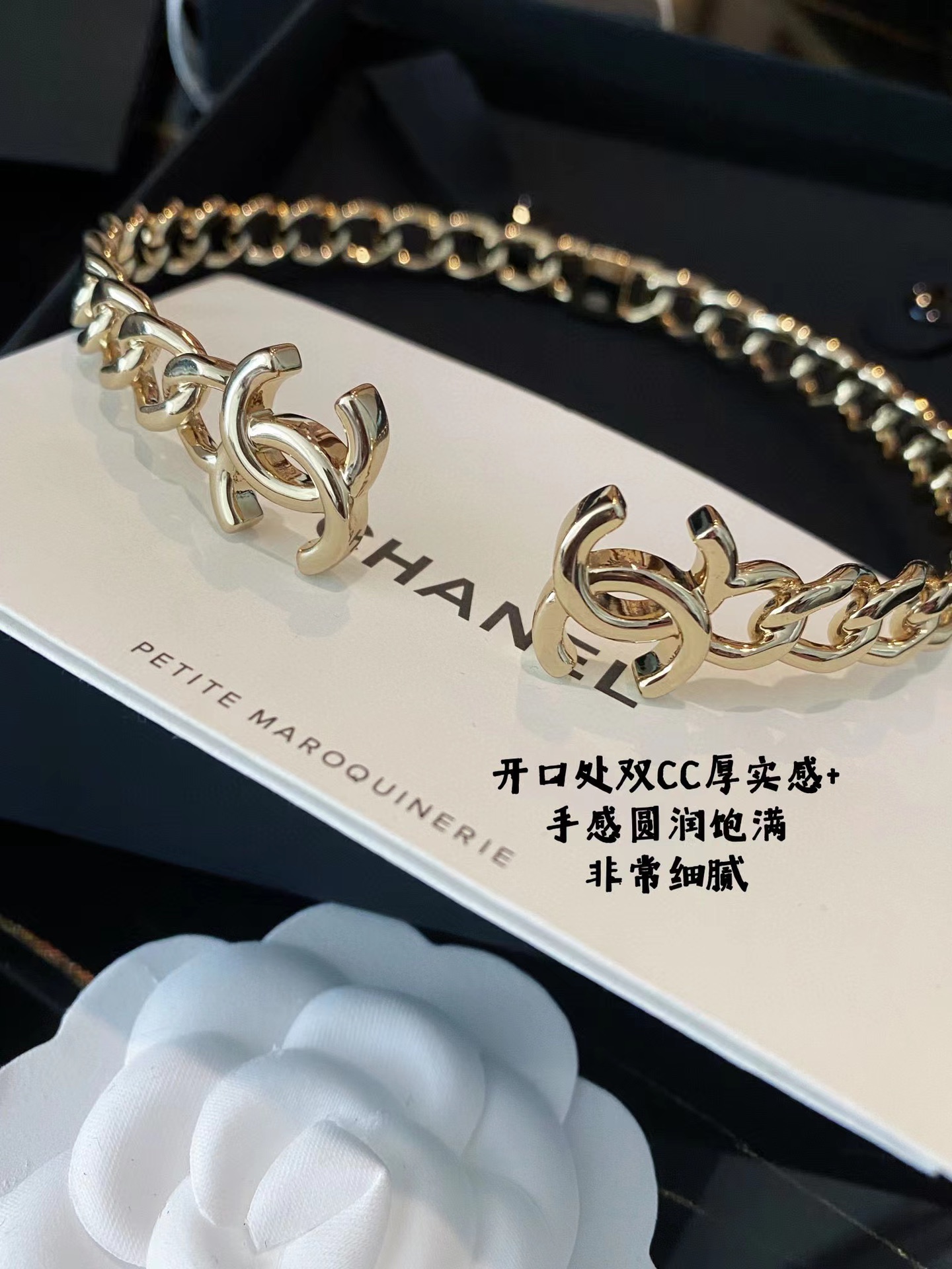 编号XXL0251
ch@nel金属链条开口项圈choker】
·超惊喜的设计！开口设计，佩戴非常方便
