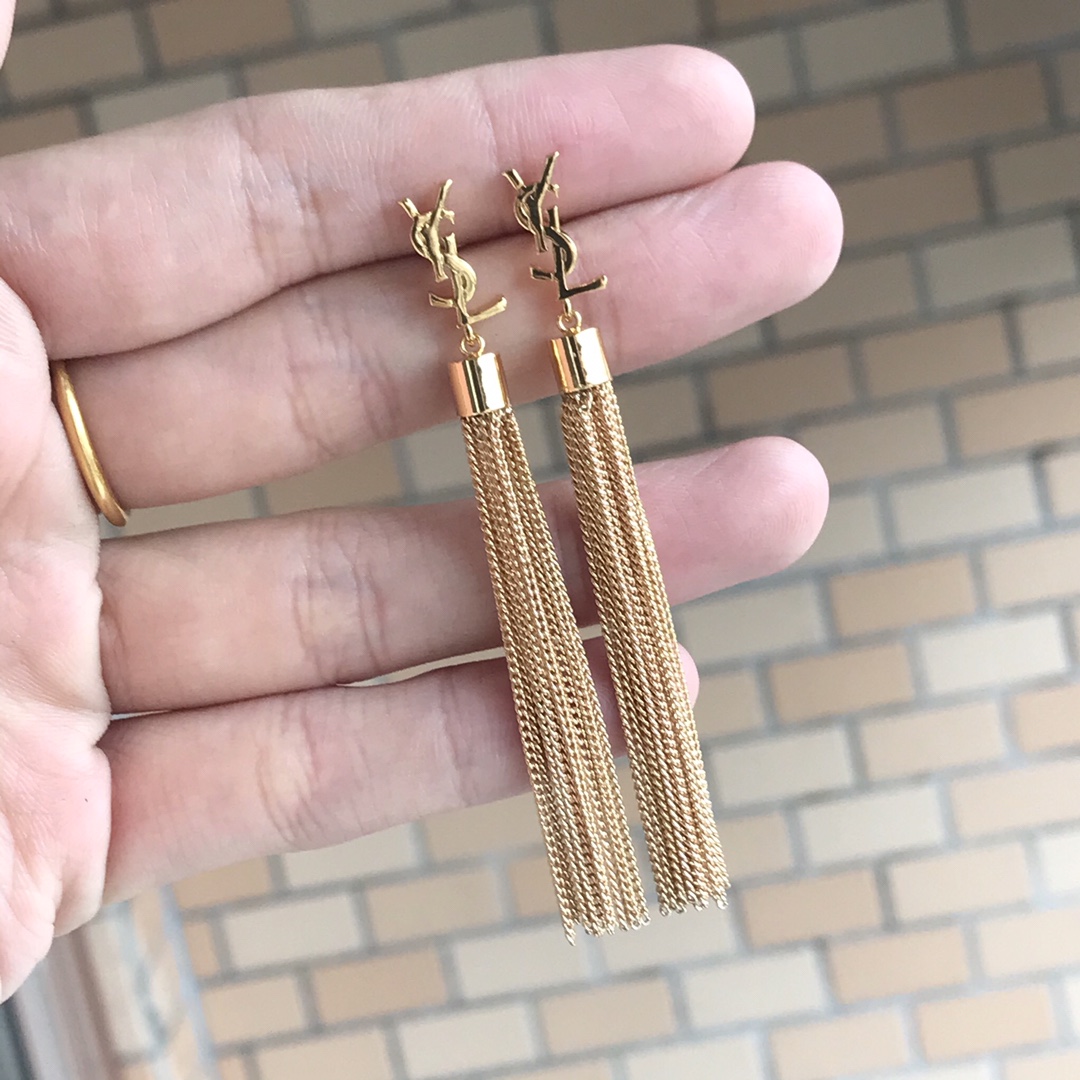 생로랑 YSL 로고 귀걸이 상세 이미지 4