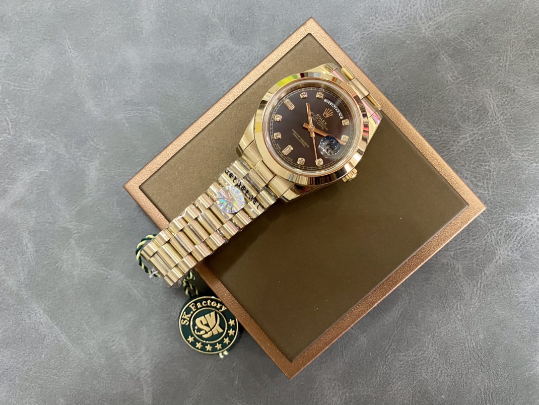 SK厂 劳力士Rolex 双历 星期日志型 40mm メンズ腕時計