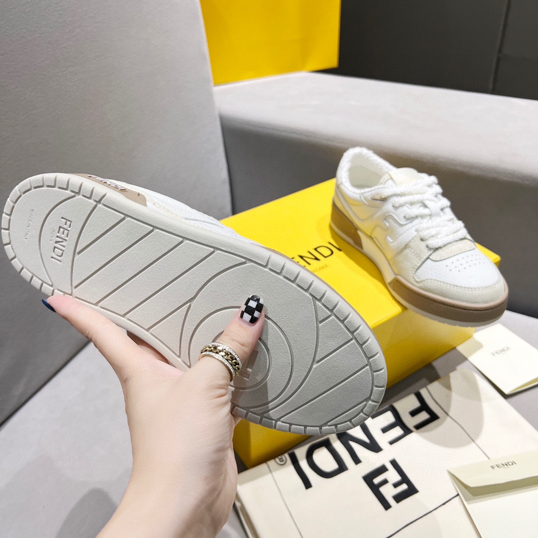 Fendi Fendi 〰FD Match Series Suela Gruesa Retro Sport Slip-On Zapatos 1:1 ¡De primera calidad! Otra 