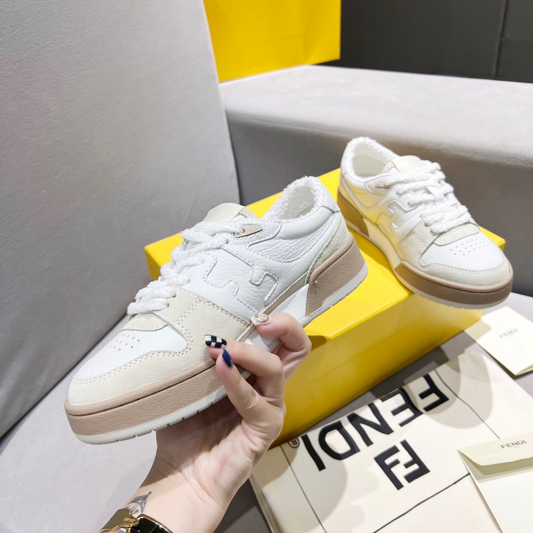 Fendi Fendi 〰FD Match Series Suela Gruesa Retro Sport Slip-On Zapatos 1:1 ¡De primera calidad! Otra 