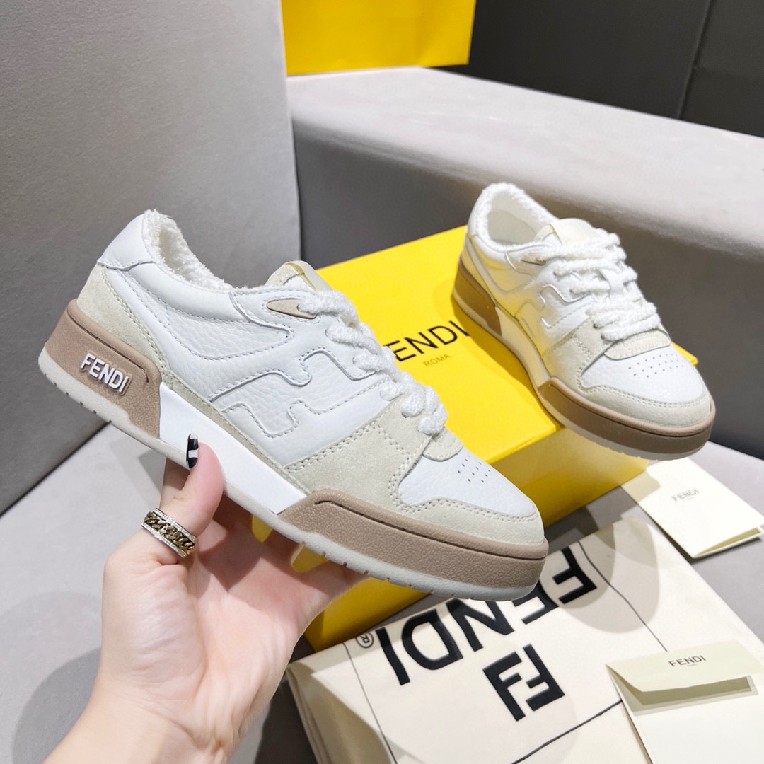 Fendi Fendi 〰FD Match Series Suela Gruesa Retro Sport Slip-On Zapatos 1:1 ¡De primera calidad! Otra 
