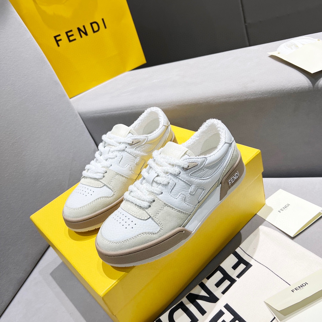 Fendi Fendi 〰FD Match Series Suela Gruesa Retro Sport Slip-On Zapatos 1:1 ¡De primera calidad! Otra 