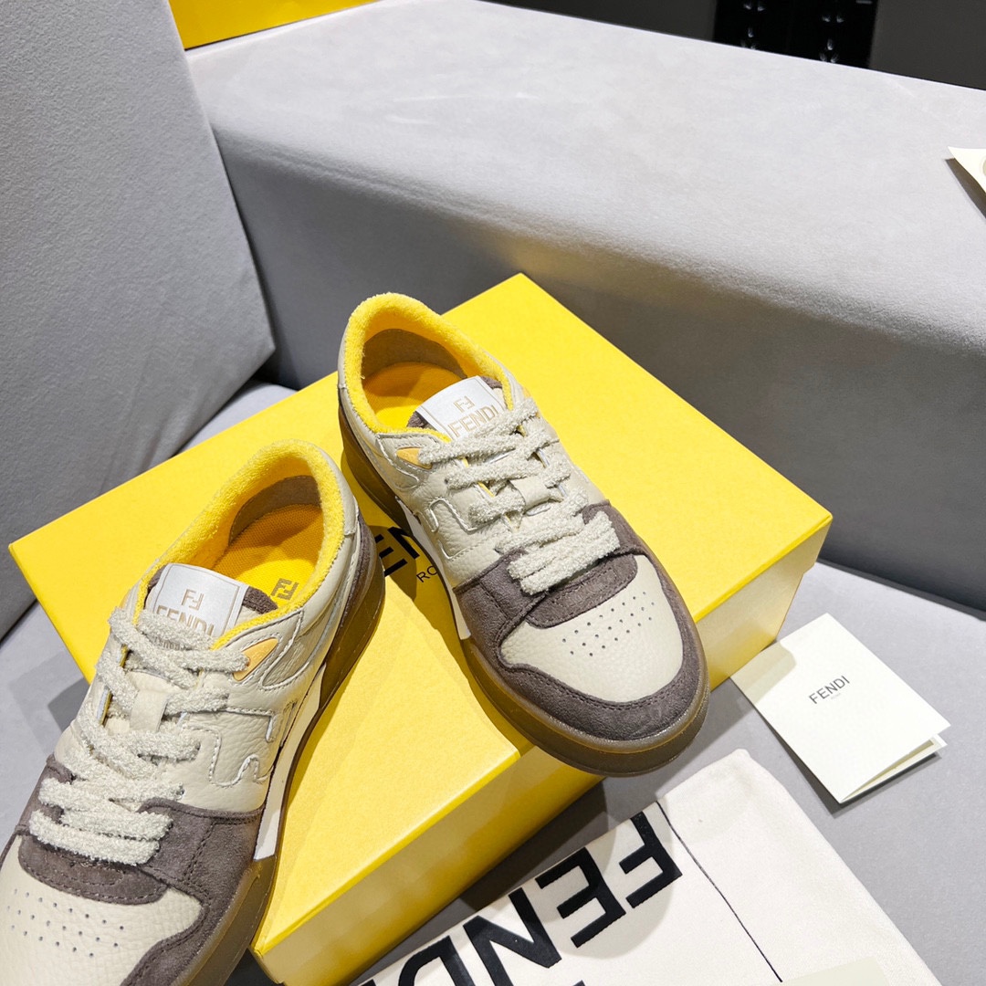 Fendi Fendi 〰FD Match Series Suela Gruesa Retro Sport Slip-On Zapatos 1:1 ¡De primera calidad! Otra 