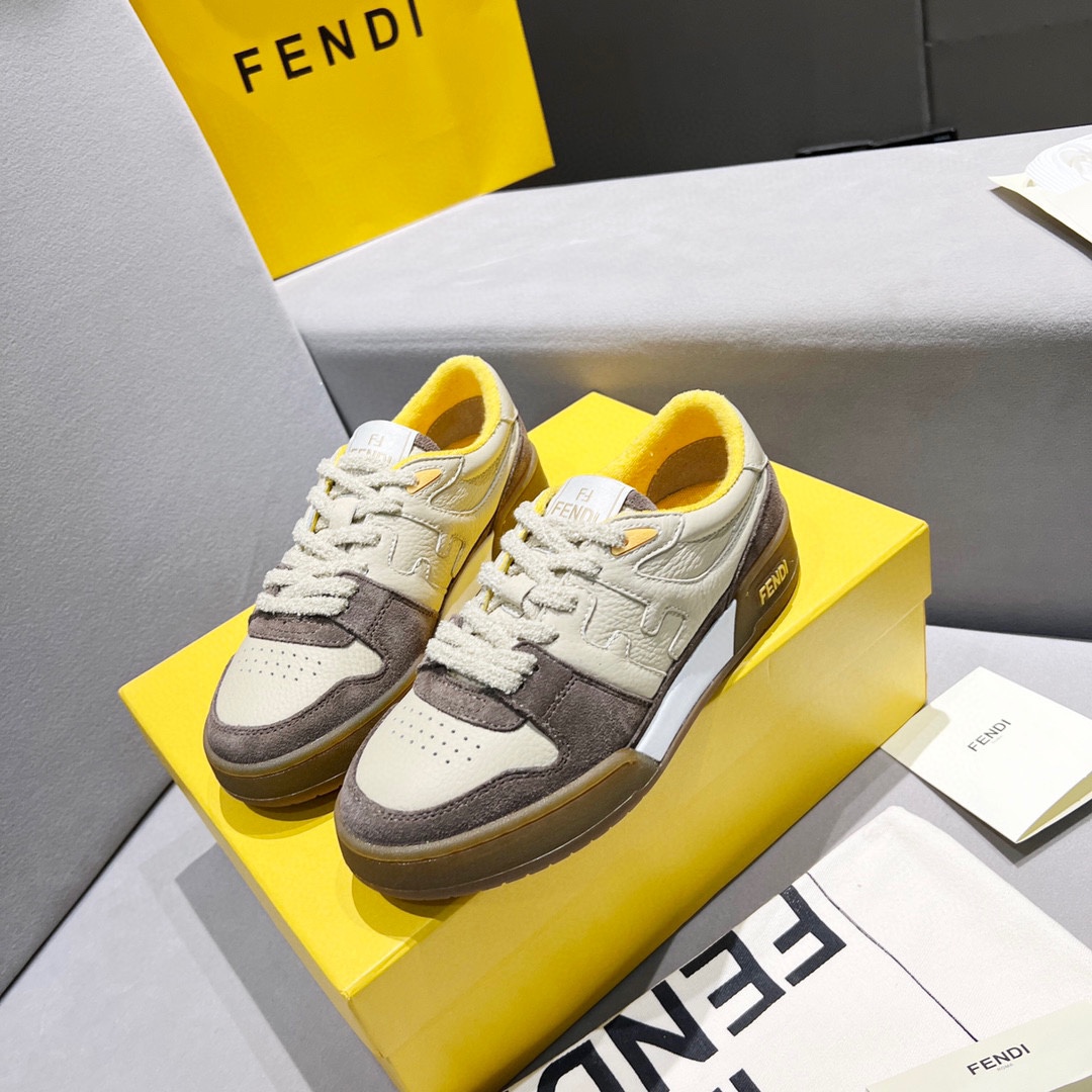 Fendi Fendi 〰FD Match Series Suela Gruesa Retro Sport Slip-On Zapatos 1:1 ¡De primera calidad! Otra 
