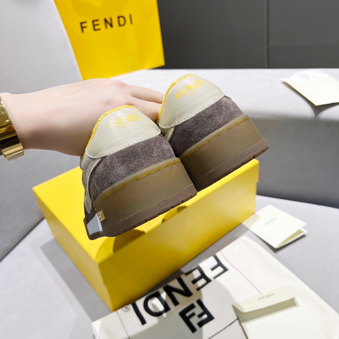 Fendi Fendi 〰FD Match Series Suela Gruesa Retro Sport Slip-On Zapatos 1:1 ¡De primera calidad! Otra 