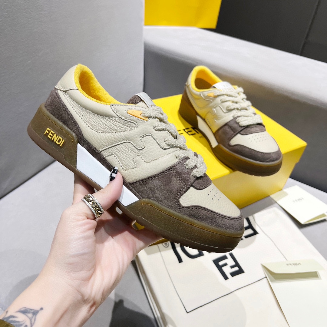 Fendi Fendi 〰FD Match Series Suela Gruesa Retro Sport Slip-On Zapatos 1:1 ¡De primera calidad! Otra 