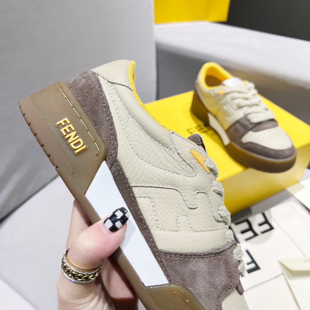 Fendi Fendi 〰FD Match Series Suela Gruesa Retro Sport Slip-On Zapatos 1:1 ¡De primera calidad! Otra 