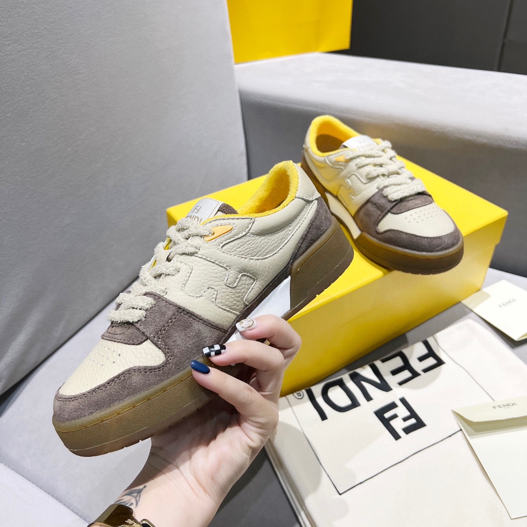 Fendi Fendi 〰FD Match Series Suela Gruesa Retro Sport Slip-On Zapatos 1:1 ¡De primera calidad! Otra 