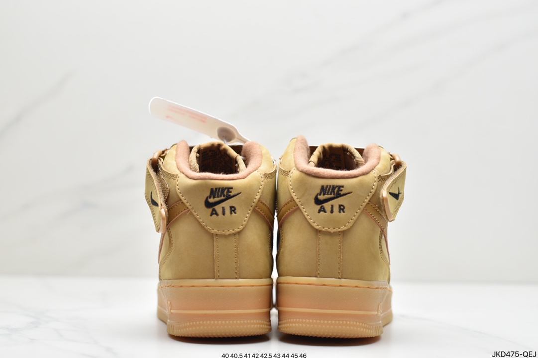 160 Nike Air Force 1 Mid ’07 “Flax” 小麦黄生胶空军一号715889-200