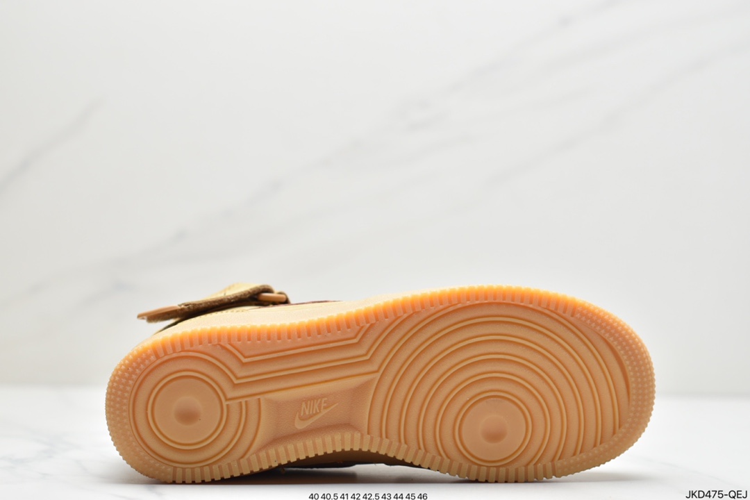 160 Nike Air Force 1 Mid ’07 “Flax” 小麦黄生胶空军一号715889-200