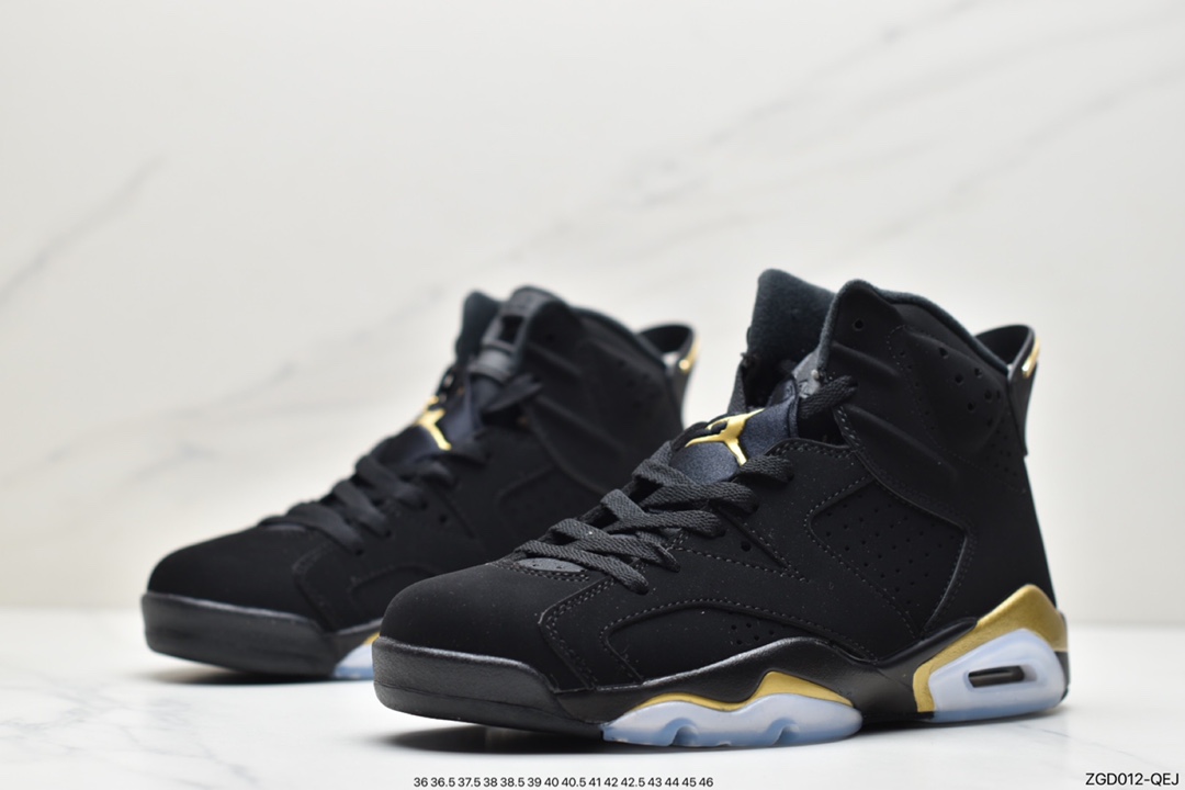 290 Air Jordan 6 ”DMP” AJ6 乔6黑金 男子文化篮球鞋 CT4954-007