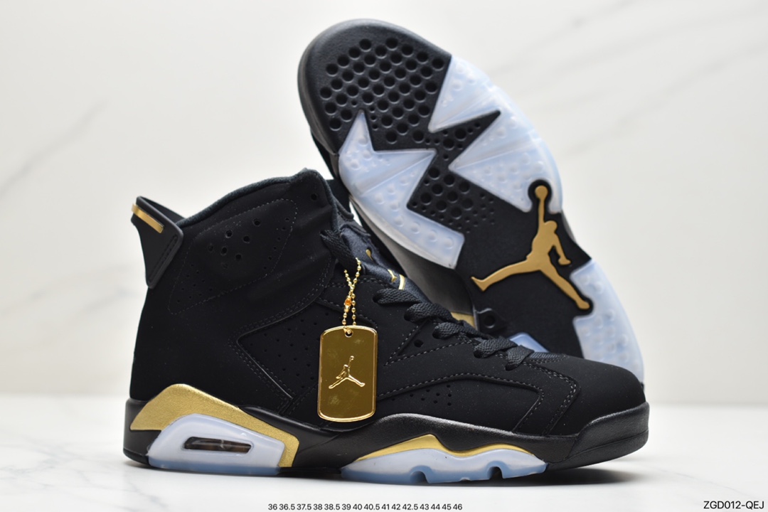 290 Air Jordan 6 ”DMP” AJ6 乔6黑金 男子文化篮球鞋 CT4954-007