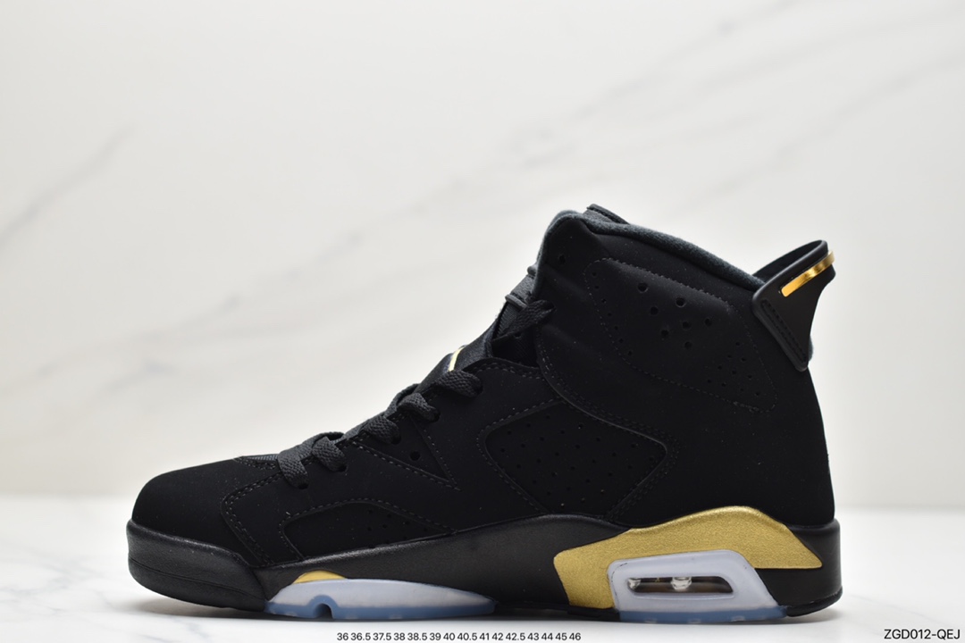 290 Air Jordan 6 ”DMP” AJ6 乔6黑金 男子文化篮球鞋 CT4954-007