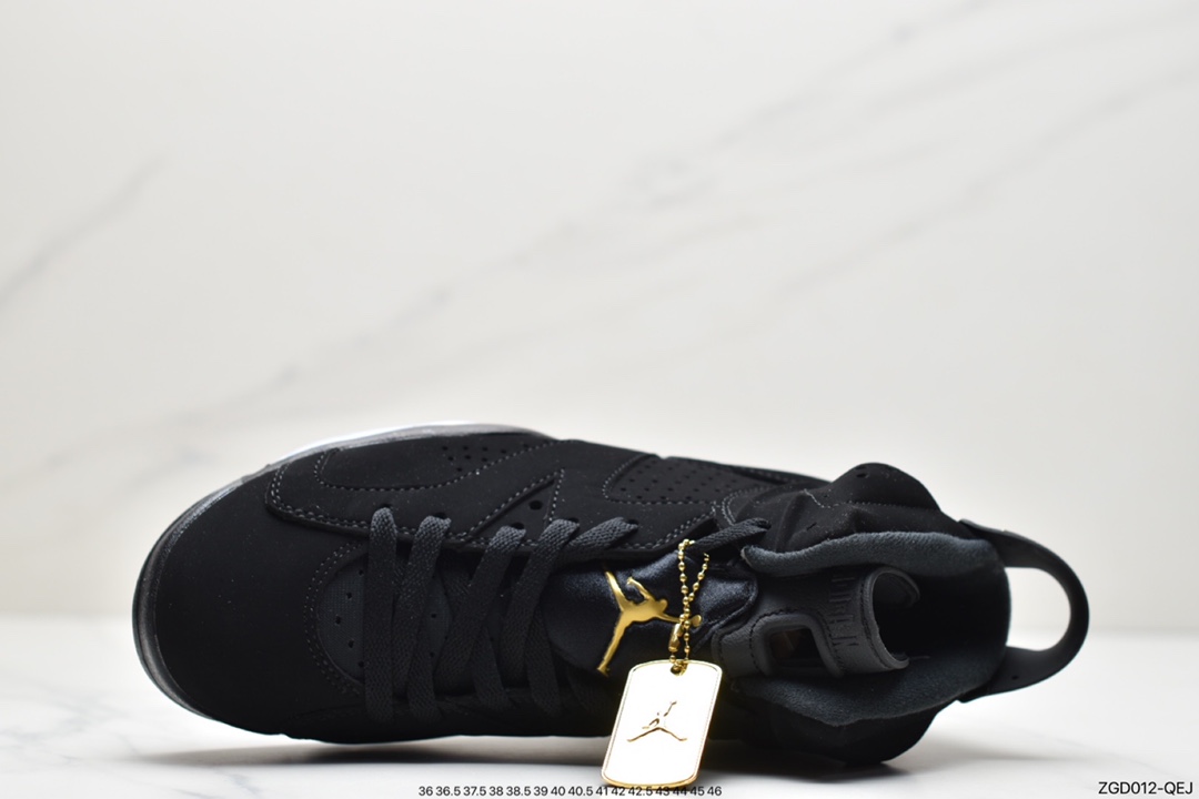 290 Air Jordan 6 ”DMP” AJ6 乔6黑金 男子文化篮球鞋 CT4954-007