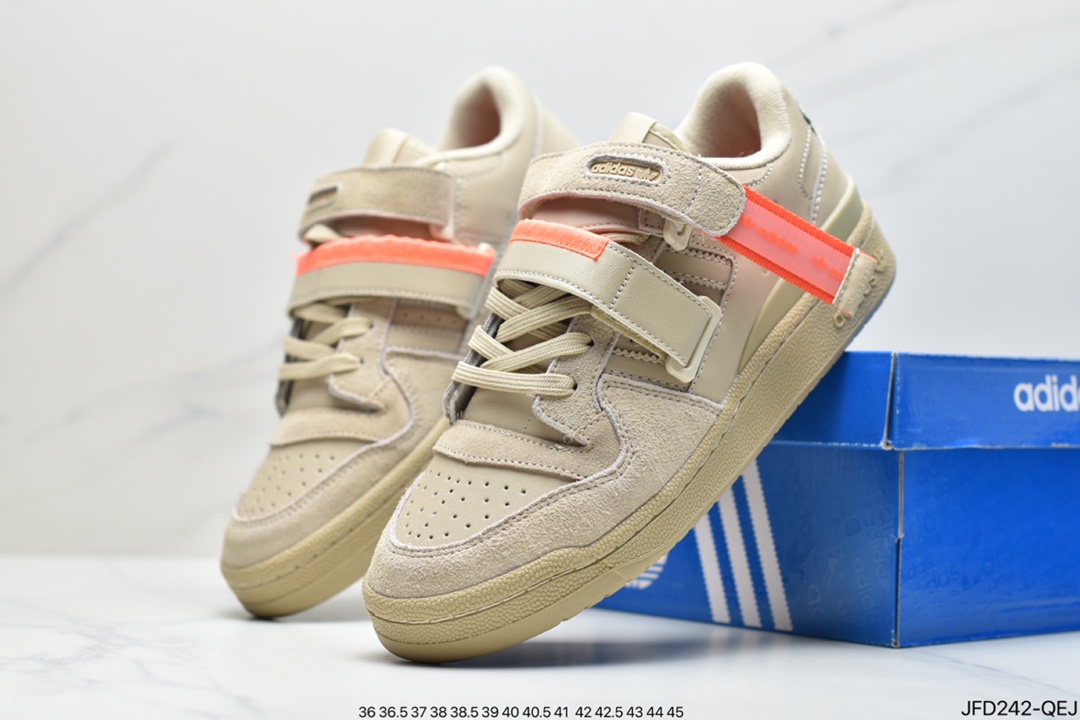 Adidas Clover Originals Forum 84 Low Roman Series Velcro Shoes FX6714