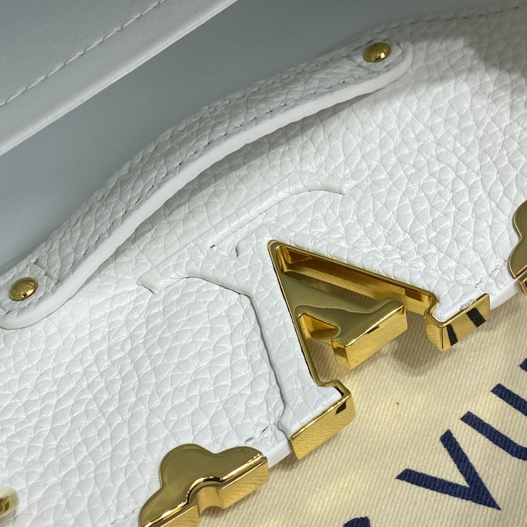 Louis Vuitton LV Capucines Bags Handbags Black Gold Mini