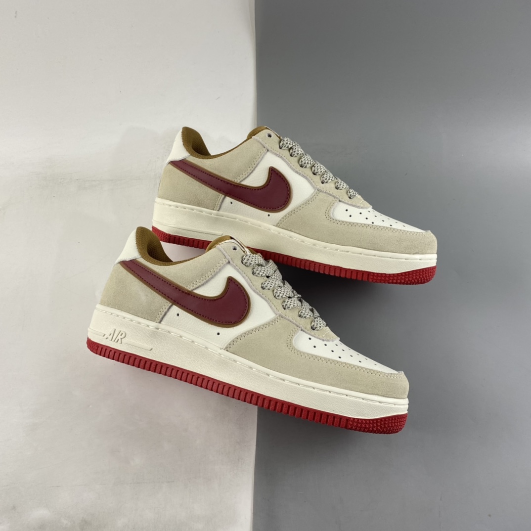 P200 NIKE Air Force 1’07 SU19“米白中国红”空军一号板鞋 QZ3068-226