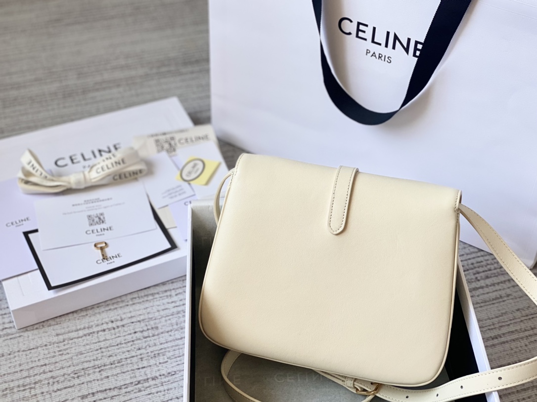 CELINE赛琳进口牛皮TABOU全新复古邮差包196583