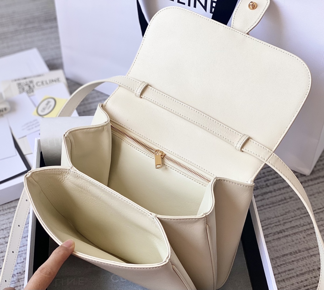 CELINE赛琳进口牛皮TABOU全新复古邮差包196583