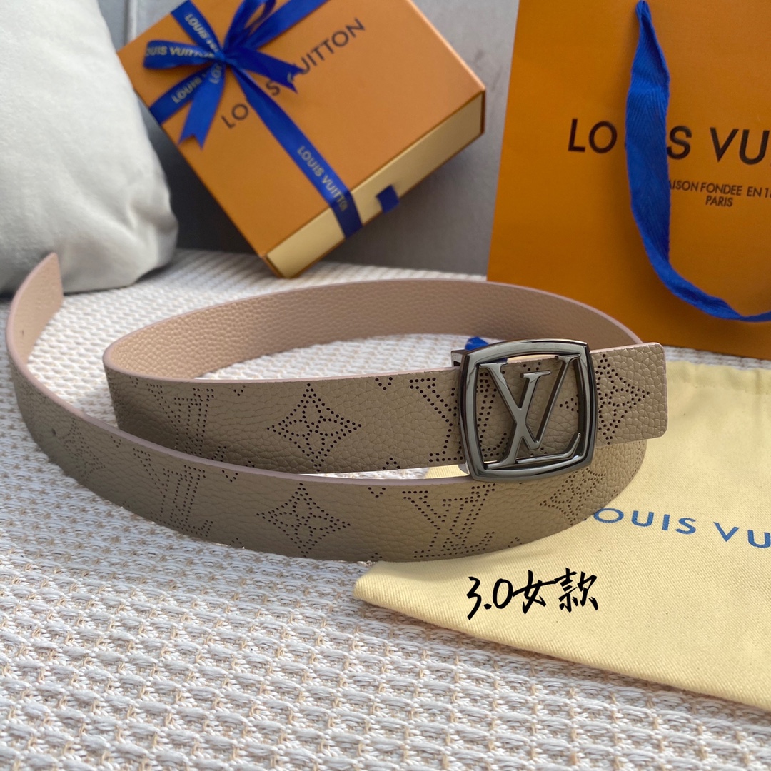 Top Quality
 Louis Vuitton Belts Women Calfskin Cowhide