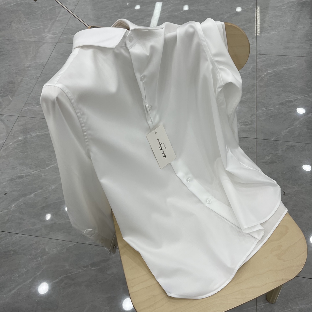 新款Ferragamo菲拉格慕礼盒装商务精品男士长袖衬衫