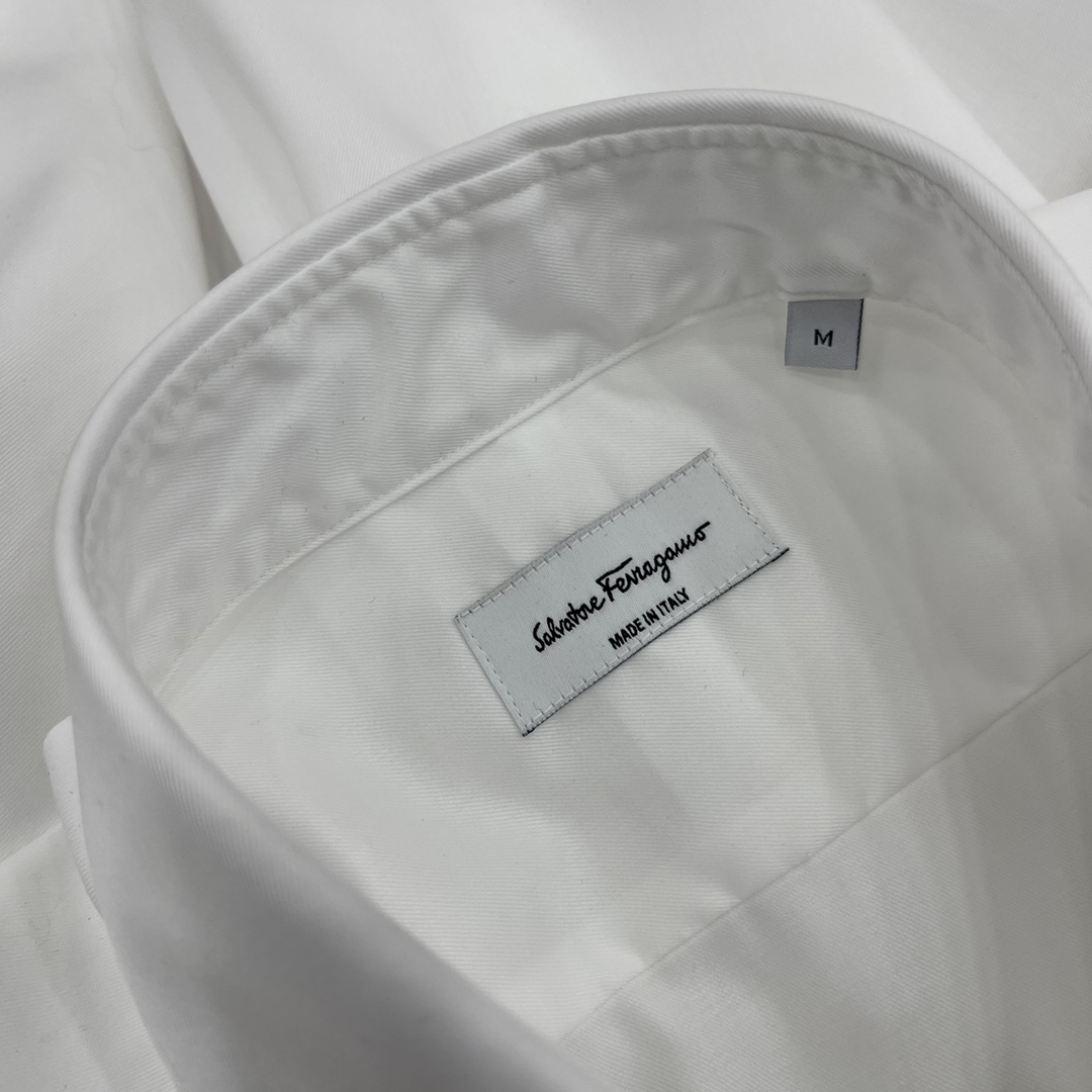 新款Ferragamo菲拉格慕礼盒装商务精品男士长袖衬衫